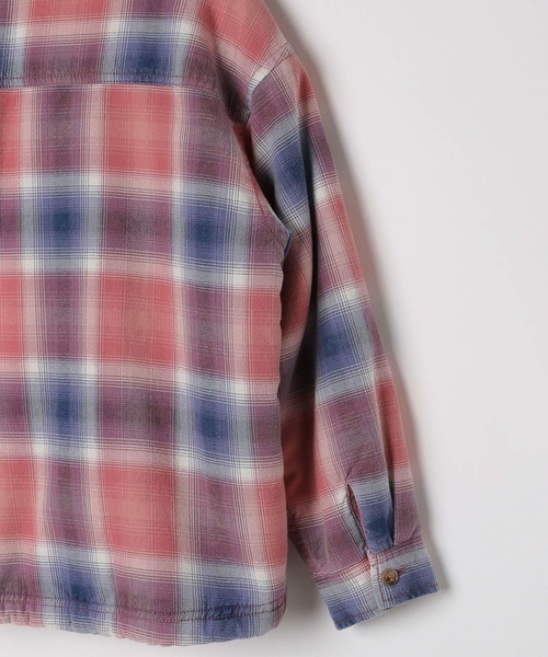 BAYFLOW（ベイフロー）の「[軽くて柔らか♪]ヴィンテージボアシャツ(KIDS)（シャツ/ブラウス・キッズ・ブルー/レッド・110cm/120cm/130cm/140cm/150cm）」の5枚目の写真