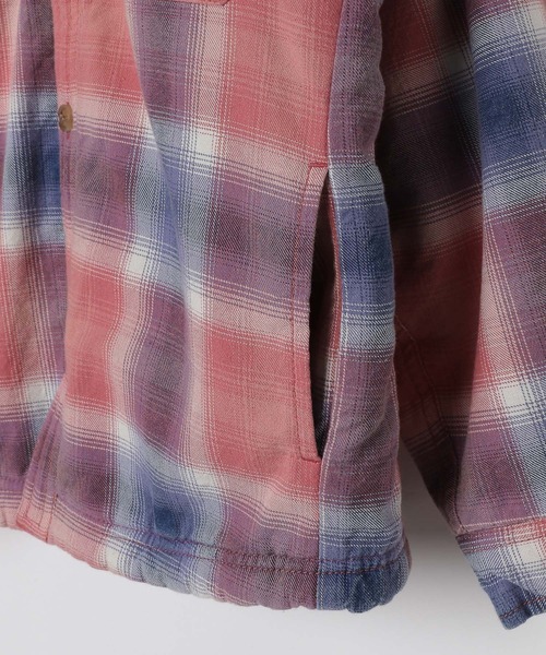 BAYFLOW（ベイフロー）の「[軽くて柔らか♪]ヴィンテージボアシャツ(KIDS)（シャツ/ブラウス・キッズ・ブルー/レッド・110cm/120cm/130cm/140cm/150cm）」の7枚目の写真