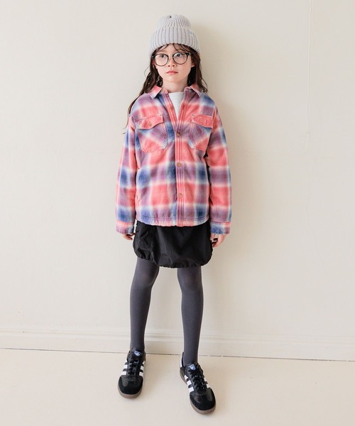 BAYFLOW（ベイフロー）の「[軽くて柔らか♪]ヴィンテージボアシャツ(KIDS)（シャツ/ブラウス・キッズ・ブルー/レッド・110cm/120cm/130cm/140cm/150cm）」の14枚目の写真