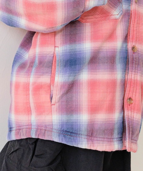 BAYFLOW（ベイフロー）の「[軽くて柔らか♪]ヴィンテージボアシャツ(KIDS)（シャツ/ブラウス・キッズ・ブルー/レッド・110cm/120cm/130cm/140cm/150cm）」の21枚目の写真