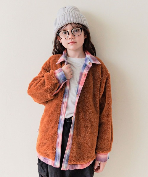 BAYFLOW（ベイフロー）の「[軽くて柔らか♪]ヴィンテージボアシャツ(KIDS)（シャツ/ブラウス・キッズ・ブルー/レッド・110cm/120cm/130cm/140cm/150cm）」の22枚目の写真