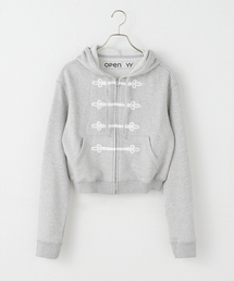 OPEN YY/オープンワイワイ LOOP BUTTON EFFECT HOODIE