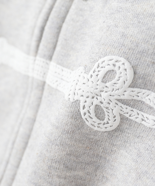 U by SPICK&SPAN(ユーバイスピックアンドスパン)の「OPEN YY/オープンワイワイ LOOP BUTTON EFFECT HOODIE(パーカー・レディース・ライトグレー・MEDIUM)」の9枚目の写真
