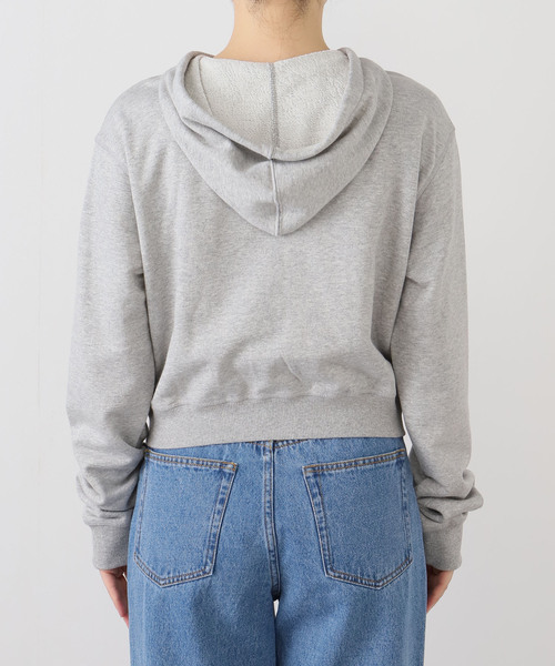 U by SPICK&SPAN(ユーバイスピックアンドスパン)の「OPEN YY/オープンワイワイ LOOP BUTTON EFFECT HOODIE(パーカー・レディース・ライトグレー・MEDIUM)」の3枚目の写真