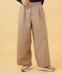 Jocomomola | Huellas de aves へリンボーンワイドストレートパンツ(その他パンツ)