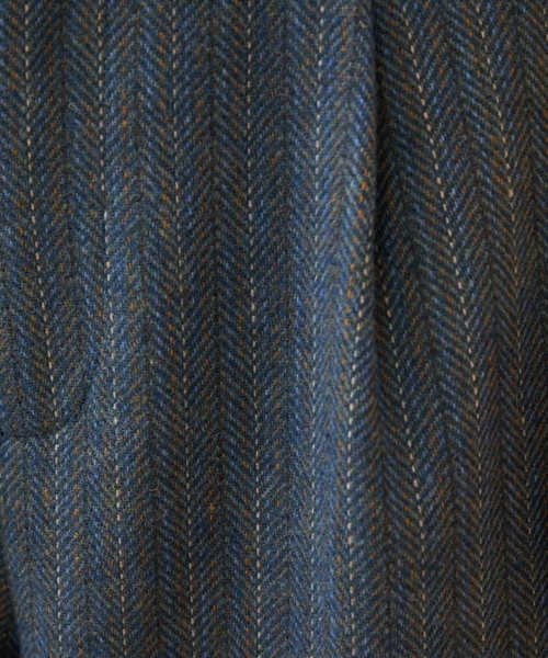 Jocomomola(ホコモモラ)の「Huellas de aves へリンボーンワイドストレートパンツ(その他パンツ・レディース・ブルー/ベージュ・40/42)」の14枚目の写真