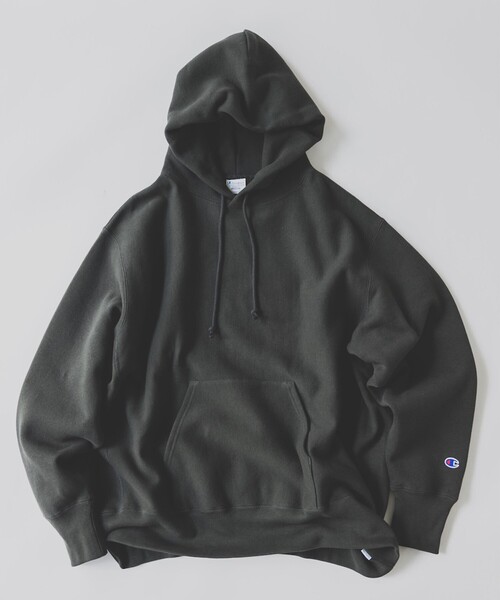 MIN-NANO（ミンナノ）の「【別注】Champion × MIN-NANO / スウェット フーディー（スウェット・メンズ・ワイン/グレー/ブラック系その他4・XX-LARGE/X-LARGE/MEDIUM/LARGE/SMALL）」の2枚目の写真