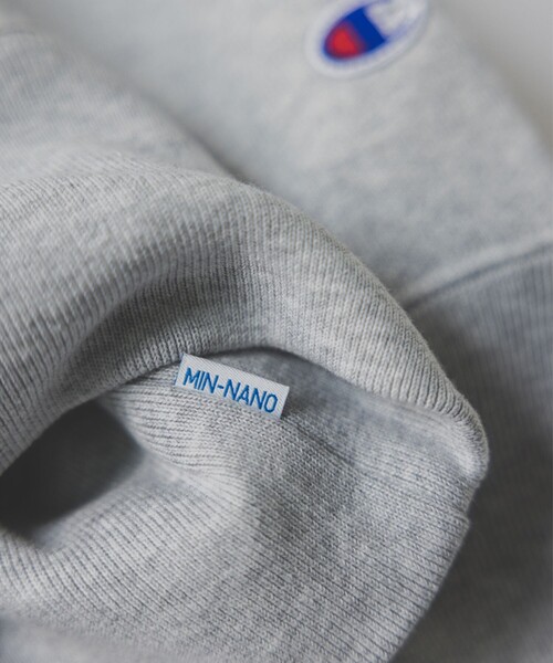 別注】Champion × MIN-NANO / スウェット フーディー 別注】Champion × MIN-NANO / スウェット フーディー（スウェット
