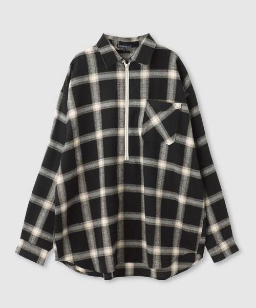 NAVY（ネイビー）の「nAvy ハーフZIPオンブレチェックネルシャツ（シャツ/ブラウス・メンズ・ブラウン/ブラック/ネイビー・XL/L/M/S）」の17枚目の写真