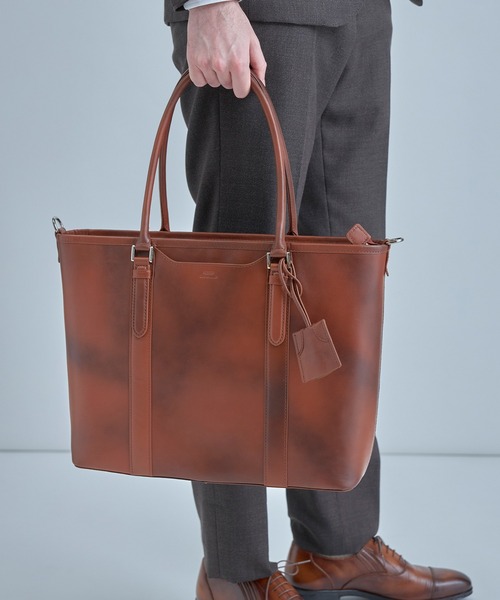 MEN'S BIGI｜メンズビギ（メンズ）のバッグ（イエロー/黄色系・レザー