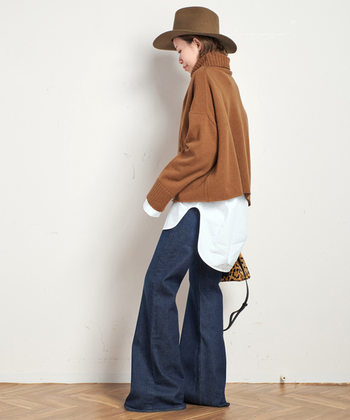 AP STUDIO（エーピーストゥディオ）の「スーピマコットンシャツ（シャツ/ブラウス・レディース・ホワイト/サックスブルー・FREE）」の14枚目の写真