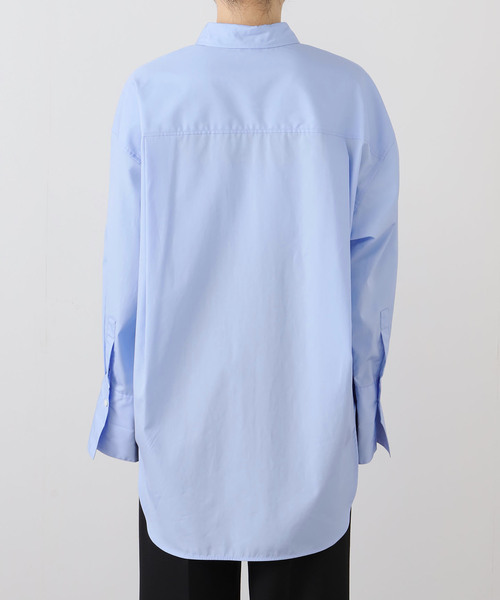 AP STUDIO（エーピーストゥディオ）の「スーピマコットンシャツ（シャツ/ブラウス・レディース・ホワイト/サックスブルー・FREE）」の21枚目の写真