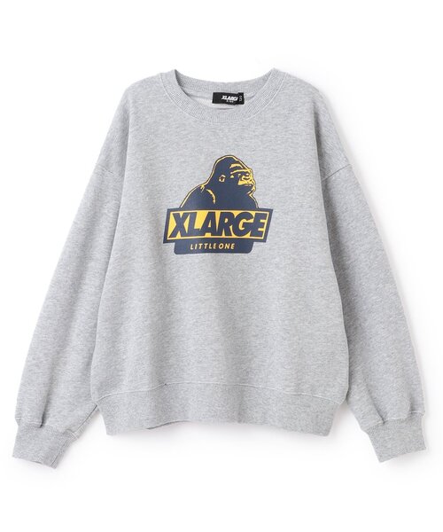 XLARGE KIDS(エクストララージキッズ)の「スランテッドOGトレーナー(スウェット・キッズ・トップグレー/ネイビー/ブラック/オレンジ・140cm/100cm/110cm/120cm/90cm/80cm/130cm)」の3枚目の写真