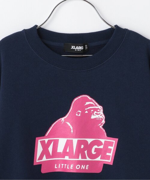 XLARGE KIDS(エクストララージキッズ)の「スランテッドOGトレーナー(スウェット・キッズ・トップグレー/ネイビー/ブラック/オレンジ・140cm/100cm/110cm/120cm/90cm/80cm/130cm)」の6枚目の写真