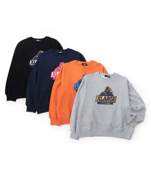 XLARGE KIDS(エクストララージキッズ)の「スランテッドOGトレーナー(スウェット・キッズ・トップグレー/ネイビー/ブラック/オレンジ・140cm/100cm/110cm/120cm/90cm/80cm/130cm)」の10枚目の写真