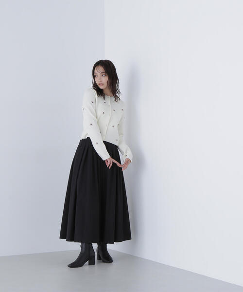 NATURAL BEAUTY BASIC（ナチュラルビューティーベーシック）の「◇ビジューニットジャケット（カーディガン/ボレロ・レディース・ブルー/オフホワイト/ブラック・FREE）」の22枚目の写真