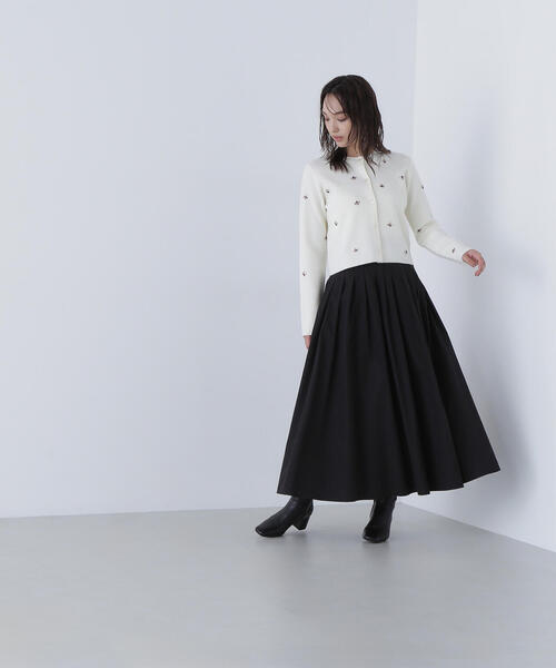 NATURAL BEAUTY BASIC（ナチュラルビューティーベーシック）の「◇ビジューニットジャケット（カーディガン/ボレロ・レディース・ブルー/オフホワイト/ブラック・FREE）」の18枚目の写真