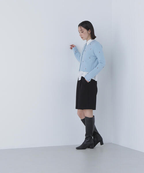 NATURAL BEAUTY BASIC（ナチュラルビューティーベーシック）の「◇ビジューニットジャケット（カーディガン/ボレロ・レディース・ブルー/オフホワイト/ブラック・FREE）」の15枚目の写真