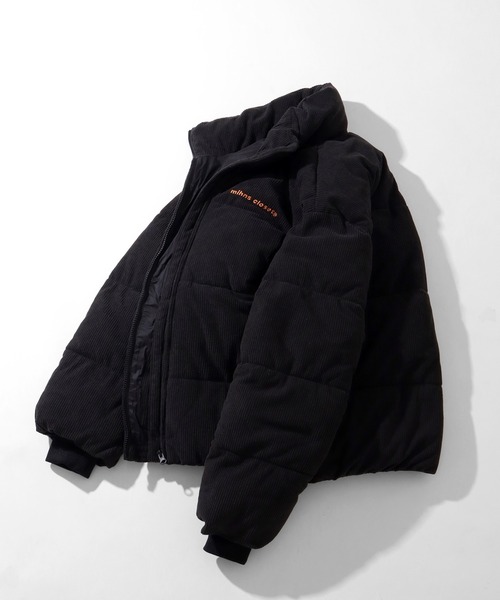 mihns closet（ミンズクローゼット）の「【mihns closet/ミンズクローゼット】 スタンドカラー パデッド ストレッチ コーデュロイ ブルゾン（ダウンジャケット/コート・メンズ・ブラック/チャコールグレー/ブラウン/ベージュ・M/L/S/LL）」の5枚目の写真