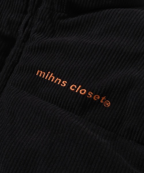 mihns closet（ミンズクローゼット）の「【mihns closet/ミンズクローゼット】 スタンドカラー パデッド ストレッチ コーデュロイ ブルゾン（ダウンジャケット/コート・メンズ・ブラック/チャコールグレー/ブラウン/ベージュ・M/L/S/LL）」の13枚目の写真