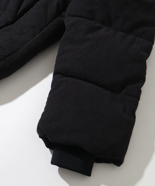 mihns closet（ミンズクローゼット）の「【mihns closet/ミンズクローゼット】 スタンドカラー パデッド ストレッチ コーデュロイ ブルゾン（ダウンジャケット/コート・メンズ・ブラック/チャコールグレー/ブラウン/ベージュ・M/L/S/LL）」の14枚目の写真