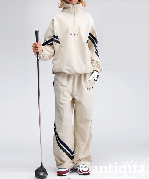 antiqua(アンティカ)の「【STCH】ワイドパンツ(その他パンツ・レディース・ブラック/ベージュ・LXL/ML)」の1枚目の写真