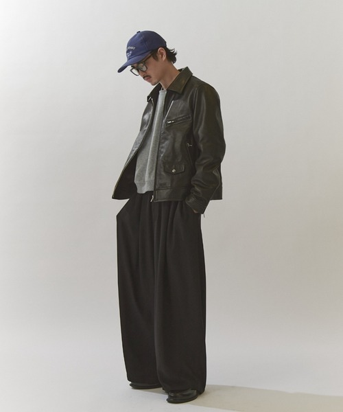 Lui's(ルイス)の「NATURAL TAN SHEEP LEATHER Noirライダース(ライダースジャケット・メンズ・ブラック・S/M)」の5枚目の写真