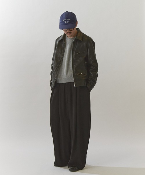 Lui's(ルイス)の「NATURAL TAN SHEEP LEATHER Noirライダース(ライダースジャケット・メンズ・ブラック・S/M)」の6枚目の写真