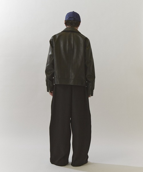 Lui's(ルイス)の「NATURAL TAN SHEEP LEATHER Noirライダース(ライダースジャケット・メンズ・ブラック・S/M)」の7枚目の写真