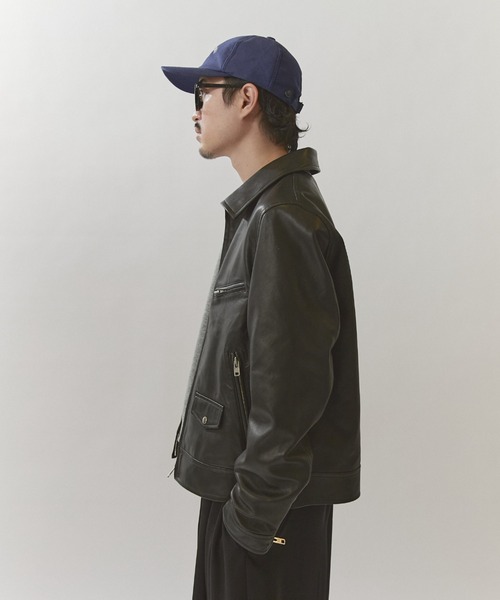 Lui's(ルイス)の「NATURAL TAN SHEEP LEATHER Noirライダース(ライダースジャケット・メンズ・ブラック・S/M)」の3枚目の写真