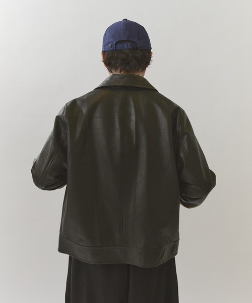 Lui's(ルイス)の「NATURAL TAN SHEEP LEATHER Noirライダース(ライダースジャケット・メンズ・ブラック・S/M)」の4枚目の写真