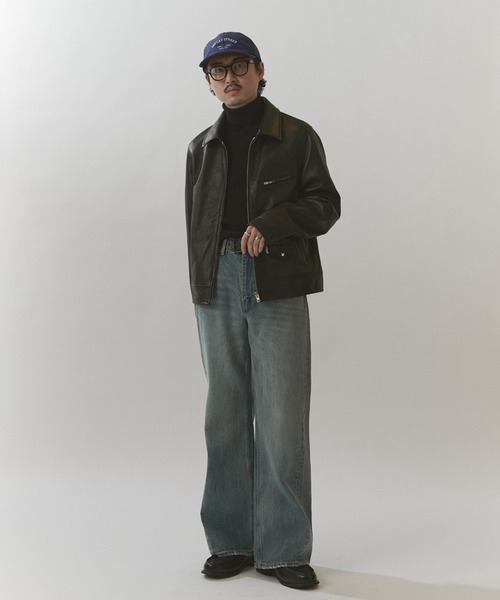 Lui's(ルイス)の「NATURAL TAN SHEEP LEATHER Noirライダース(ライダースジャケット・メンズ・ブラック・S/M)」の9枚目の写真