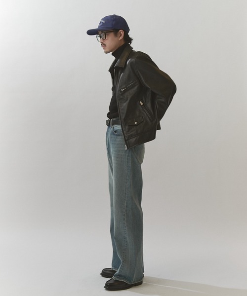 Lui's(ルイス)の「NATURAL TAN SHEEP LEATHER Noirライダース(ライダースジャケット・メンズ・ブラック・S/M)」の10枚目の写真