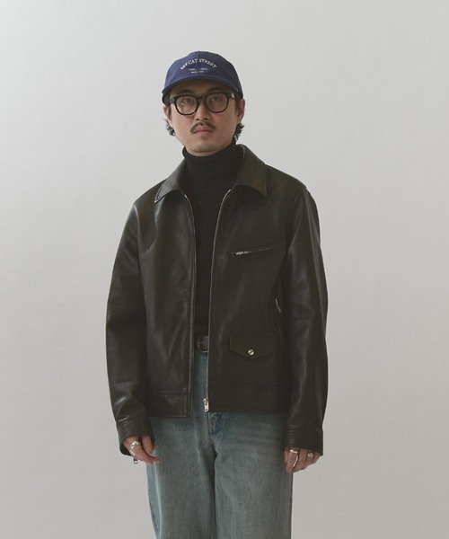 Lui's(ルイス)の「NATURAL TAN SHEEP LEATHER Noirライダース(ライダースジャケット・メンズ・ブラック・S/M)」の12枚目の写真