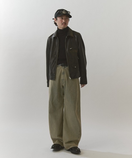 Lui's(ルイス)の「NATURAL TAN SHEEP LEATHER Noirライダース(ライダースジャケット・メンズ・ブラック・S/M)」の15枚目の写真