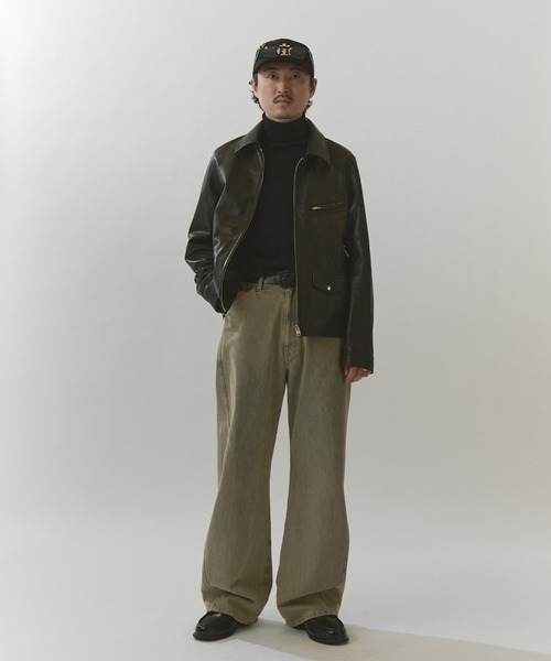 Lui's(ルイス)の「NATURAL TAN SHEEP LEATHER Noirライダース(ライダースジャケット・メンズ・ブラック・S/M)」の17枚目の写真