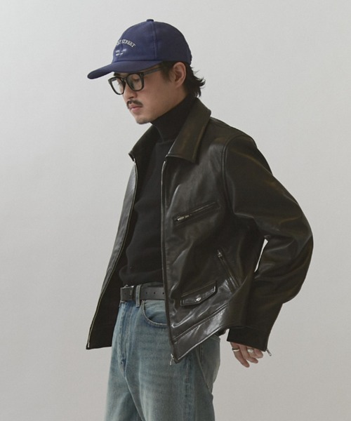 Lui's(ルイス)の「NATURAL TAN SHEEP LEATHER Noirライダース(ライダースジャケット・メンズ・ブラック・S/M)」の22枚目の写真