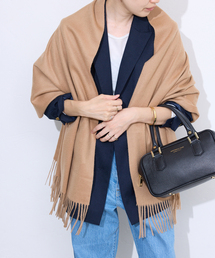 IENA カシミヤストール IENA（イエナ）の「【NIMNIMDUAI/ニムニムデュアイ】PLAIN THICK