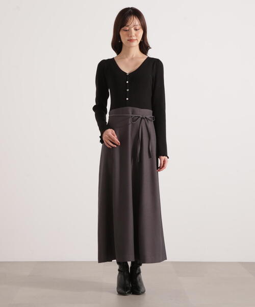 PROPORTION BODY DRESSING（プロポーションボディドレッシング）の「ニットドッキングレディーワンピース / 1215240111（ワンピース・レディース・ブルー/ブラウン系その他/ブラック・MEDIUM/P/S）」の9枚目の写真