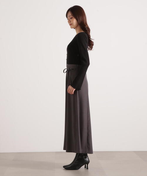 PROPORTION BODY DRESSING（プロポーションボディドレッシング）の「ニットドッキングレディーワンピース / 1215240111（ワンピース・レディース・ブルー/ブラウン系その他/ブラック・MEDIUM/P/S）」の10枚目の写真