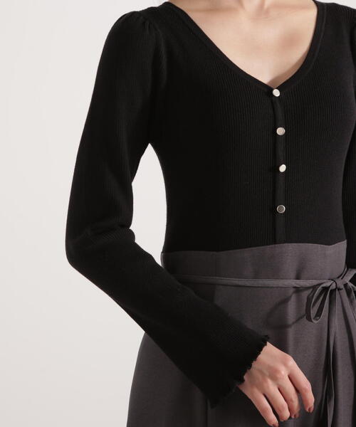 PROPORTION BODY DRESSING（プロポーションボディドレッシング）の「ニットドッキングレディーワンピース / 1215240111（ワンピース・レディース・ブルー/ブラウン系その他/ブラック・MEDIUM/P/S）」の13枚目の写真