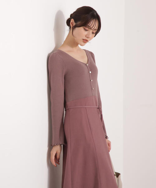 PROPORTION BODY DRESSING（プロポーションボディドレッシング）の「ニットドッキングレディーワンピース / 1215240111（ワンピース・レディース・ブルー/ブラウン系その他/ブラック・MEDIUM/P/S）」の21枚目の写真