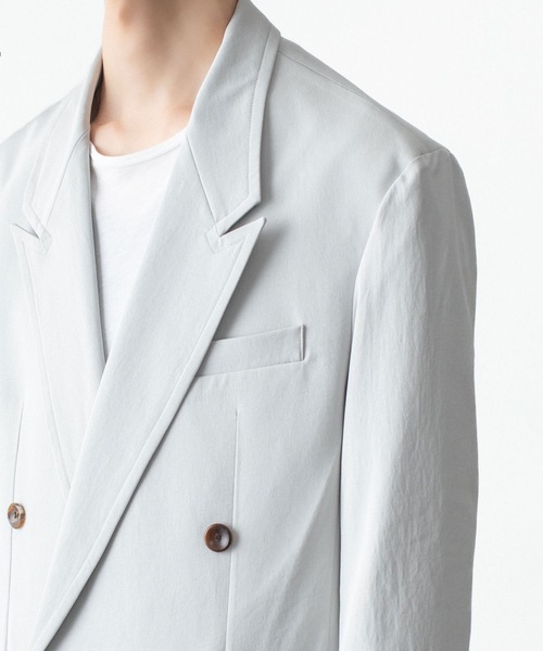 ATTACHMENT(アタッチメント)の「PE/CO/LI ドライツイル ダブルブレステッドジャケット / PE/CO/LI DRY TWILL DOUBLE-BREASTED JKT(テーラードジャケット・メンズ・ライトグレー/ブラック/ライトベージュ・2/3)」の15枚目の写真