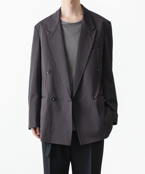 ATTACHMENT(アタッチメント)の「PE/CO/LI ドライツイル ダブルブレステッドジャケット / PE/CO/LI DRY TWILL DOUBLE-BREASTED JKT(テーラードジャケット・メンズ・ライトグレー/ブラック/ライトベージュ・2/3)」の19枚目の写真