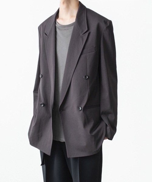 ATTACHMENT(アタッチメント)の「PE/CO/LI ドライツイル ダブルブレステッドジャケット / PE/CO/LI DRY TWILL DOUBLE-BREASTED JKT(テーラードジャケット・メンズ・ライトグレー/ブラック/ライトベージュ・2/3)」の20枚目の写真