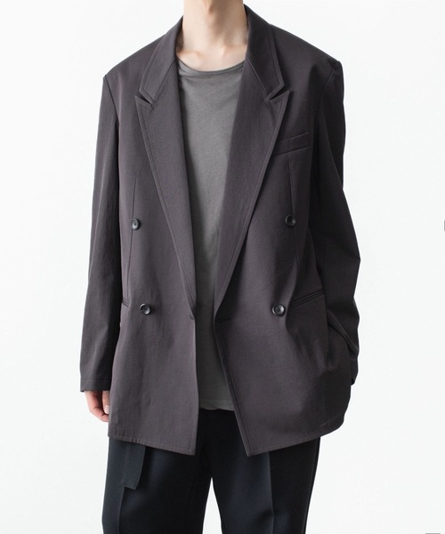 ATTACHMENT(アタッチメント)の「PE/CO/LI ドライツイル ダブルブレステッドジャケット / PE/CO/LI DRY TWILL DOUBLE-BREASTED JKT(テーラードジャケット・メンズ・ライトグレー/ブラック/ライトベージュ・2/3)」の21枚目の写真