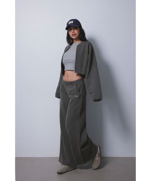 Wellness Hip Logo Pigment Sweat Pants /ピグメントロゴスウェット