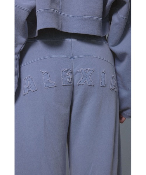 ALEXIA STAM（アリシアスタン）の「Wellness Hip Logo Pigment Sweat Pants /ピグメントロゴスウェットパンツ（スウェットパンツ・レディース・チャコールグレー/ブルー/ブラウン・M/S）」の4枚目の写真