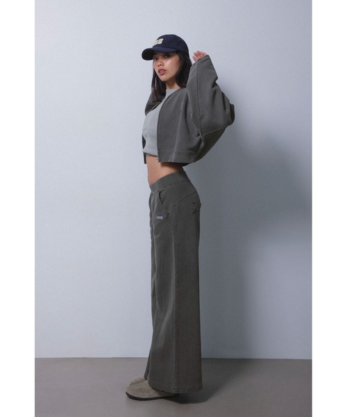 Wellness Hip Logo Pigment Sweat Pants /ピグメントロゴスウェット