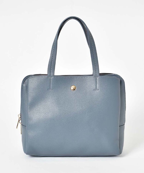 Bleu Bleuet(ブルーブルーエ)の「合皮3層軽量トート(トートバッグ・レディース・ブルー/ブラック/ピンク/ブロンズ・FREE)」の3枚目の写真